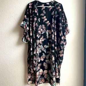 Small medium black pink blue butterfly gender reveal baby shower shall coverup